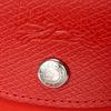 Longchamp Le Pliage Logo Embroidered Top Zip Tote Bag Small Women handbags Tomato-Red 1621919P83
