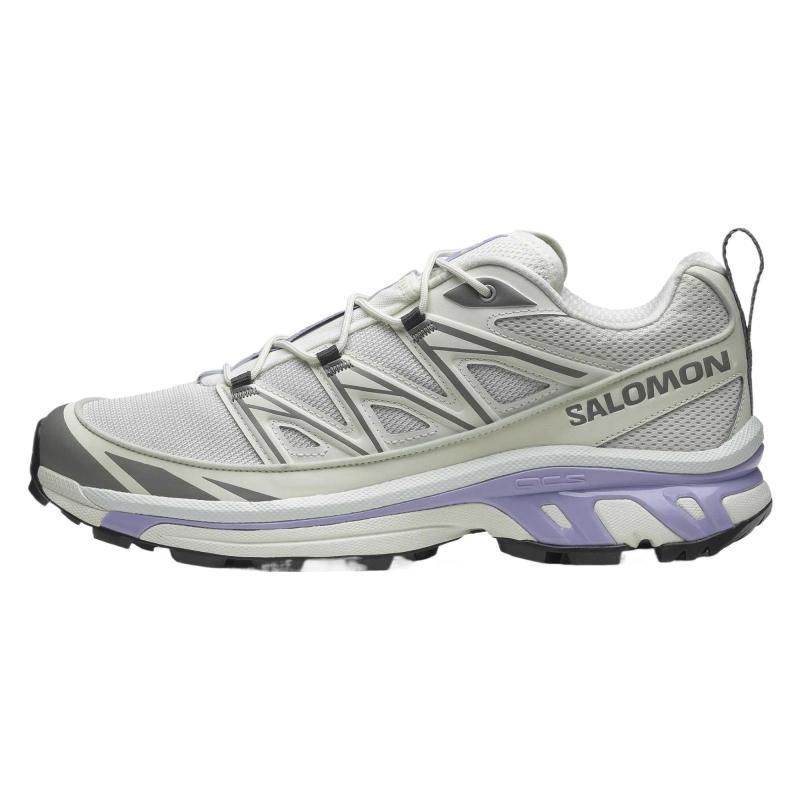 SALOMON XT 6 Cushioning Coverage Support Abrasion Resistant Low top Running Shoes Unisex Gray Purple Sneakers 478101