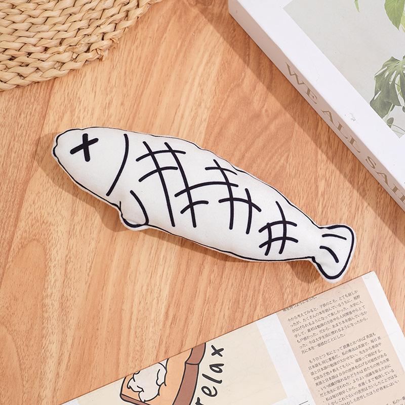 Cat Toys, Paper Cats, Mint Fish, Pet Plush Toys, Self-entertainment and Boredom Simulation Fish, Cat Teasing Gadgets, Little Fish