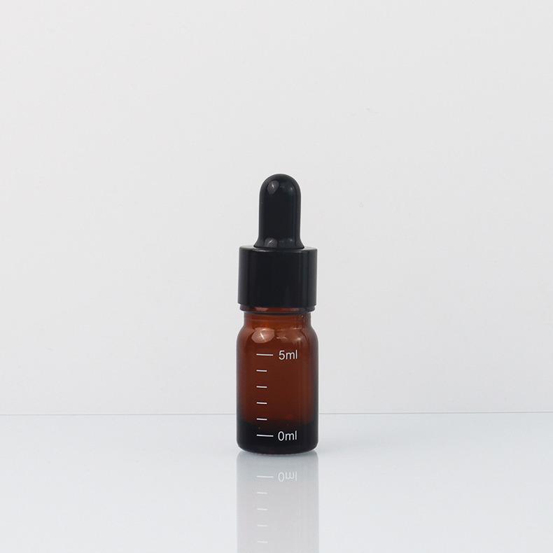 5 ml Ljusbeständig Glasdroppflaska för Eteriska Oljor och Serum