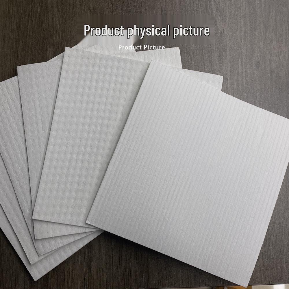 Large Printed Wood Pulp Cotton Dishcloth & Sponge Scrubber