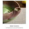 Self-Spinning Berry Washing Bowl Drainage Hole Fruit Cleaning Strainer  Kitchen Tool