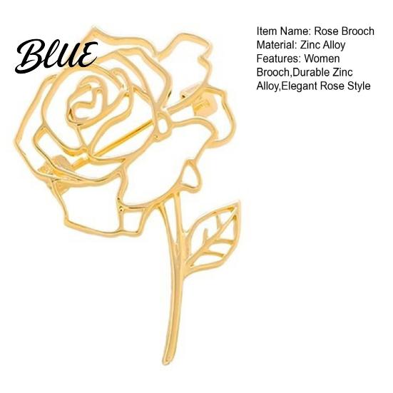 Blumen Revers-Anstecker Rose Brosche Zinklegierung Metall Vielseitig Stilvoll