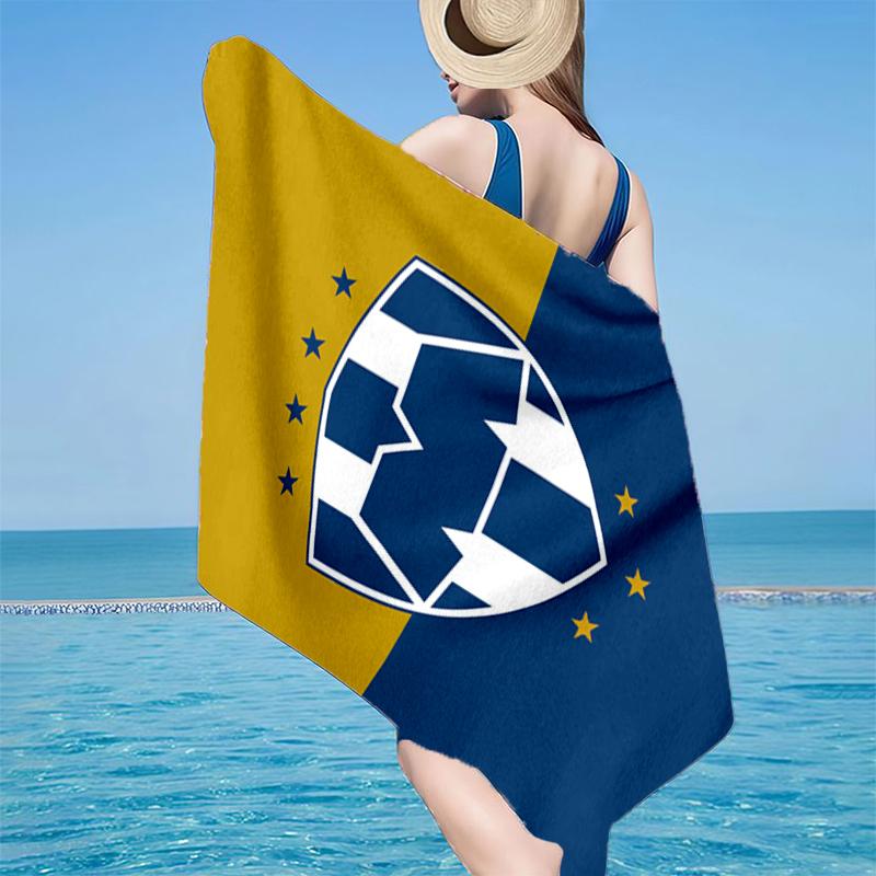 Football Club Emblem Beach Towel, Super Soft Microfiber, Gift for Her/Him, Birthday, for Pool, Beach, Travel, Home Decor Fan Gifts