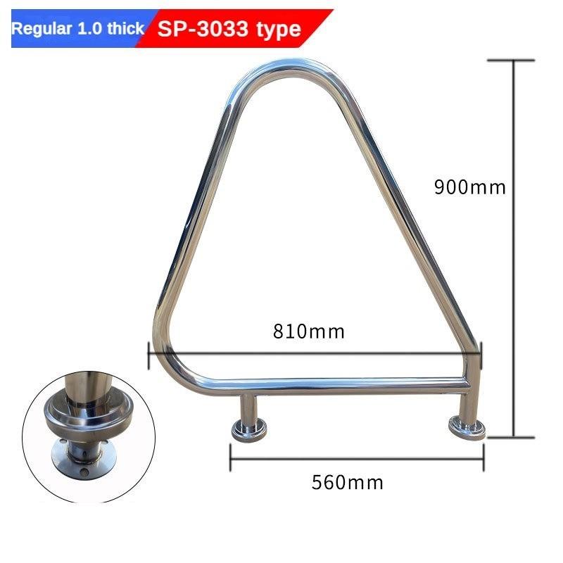 Thickened 304 Stainless Steel Swimming Pool Handrail Corrosion Resistant Ultra Strong Load-bearing Staircase