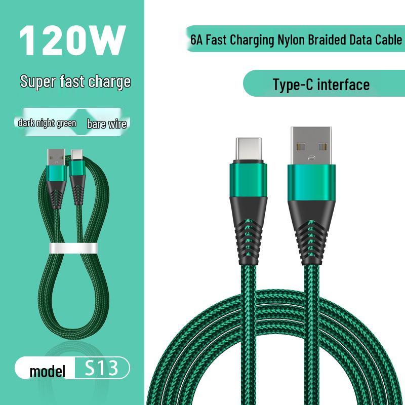 Pin Yue S13 6A Fast Charging Cable for Apple, Xiaomi, Honor, Huawei USB-C Devices