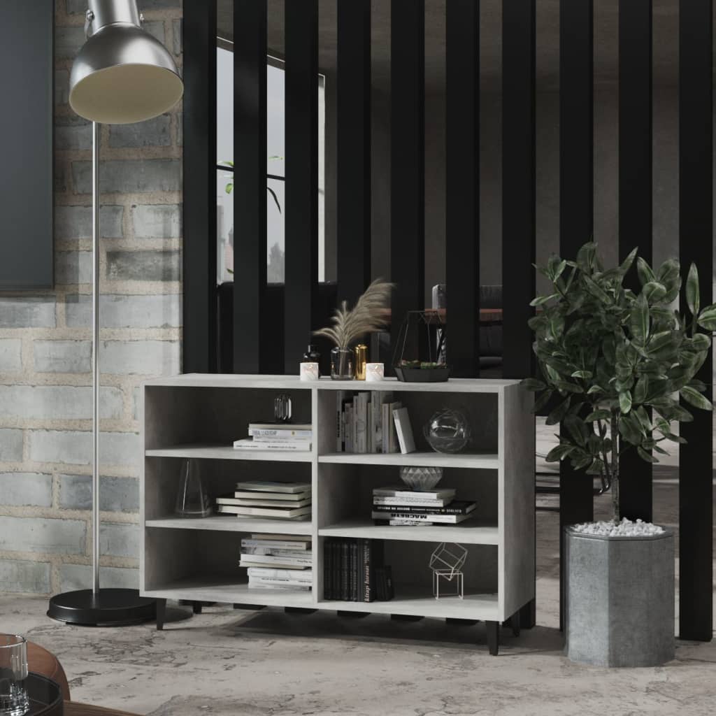 Vidaxl Szafka, Szarość Betonu, 103,5X35X70 Cm, Materiał Drewnopochodny