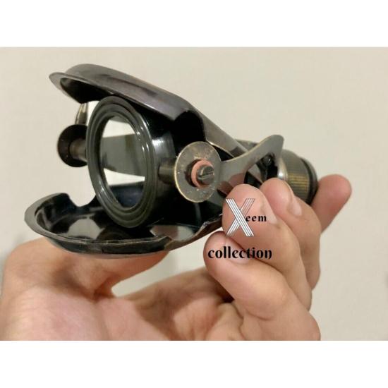 Morska antyczna mosiężna lornetka monokularowa zabytkowa luneta morska opera