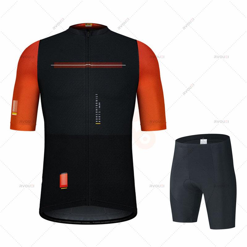 Cycling Clothing Set for Men, Short Sleeve Jersey, Pro Team, Road Bike, New Spain,