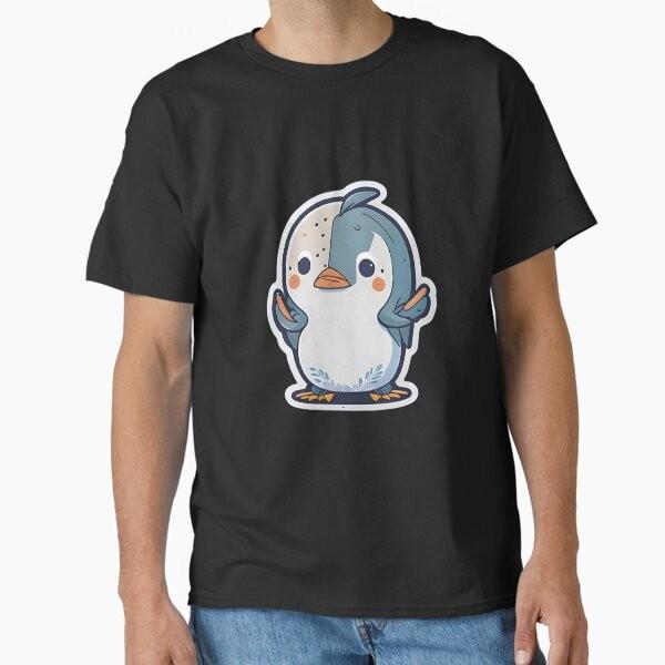 Chubby Penguin Cuteness Kawaii Bliss Classic Tshirt Made In Usaus Size S2xl