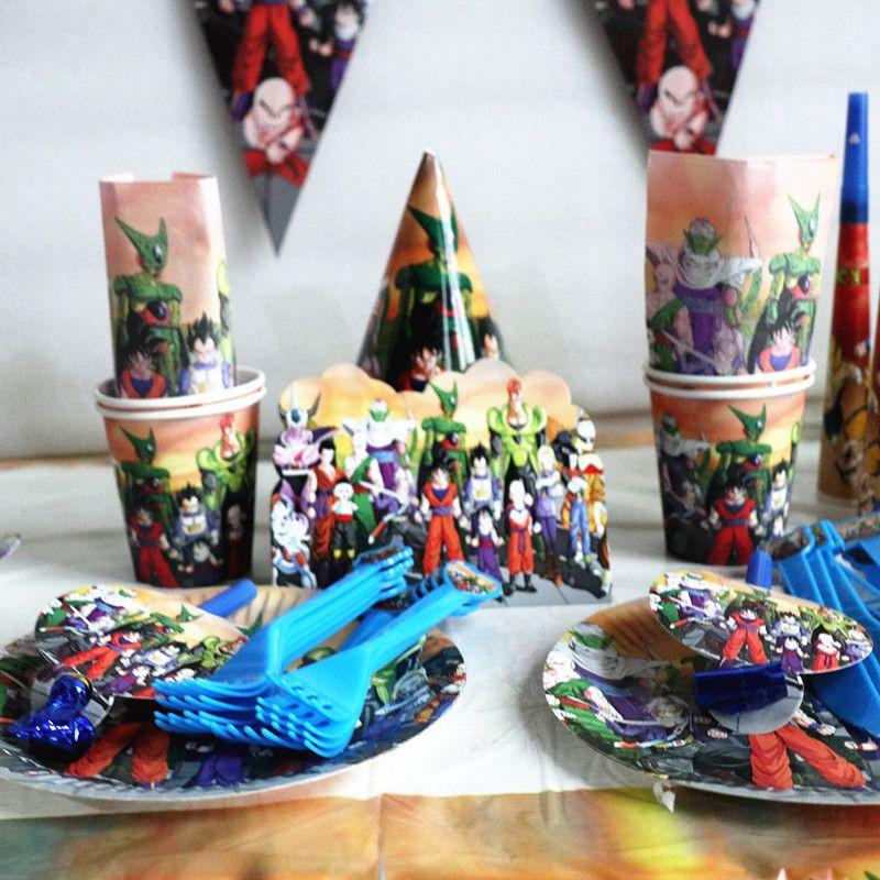 Z Ball Dragon Theme Party Decor Supplies Tableware Birthday Party Decorations