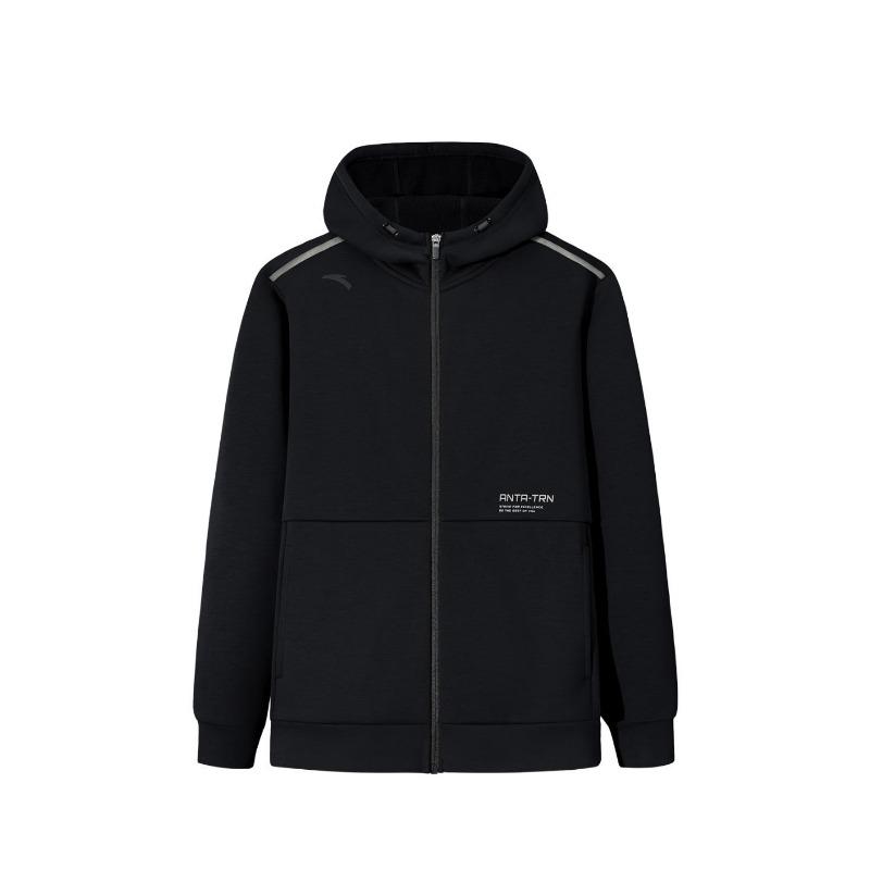 Anta Training Series Knitted Sports Casual Jacket Men Jacket 952547701-4