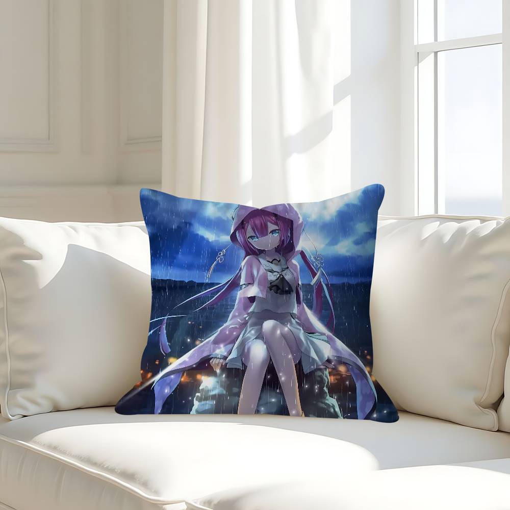 Anime S-Sommar Fickor Kuddfodral Avtagbart Tvättbart Kuddfodral – Hela Säsongen Mjukt Linne
