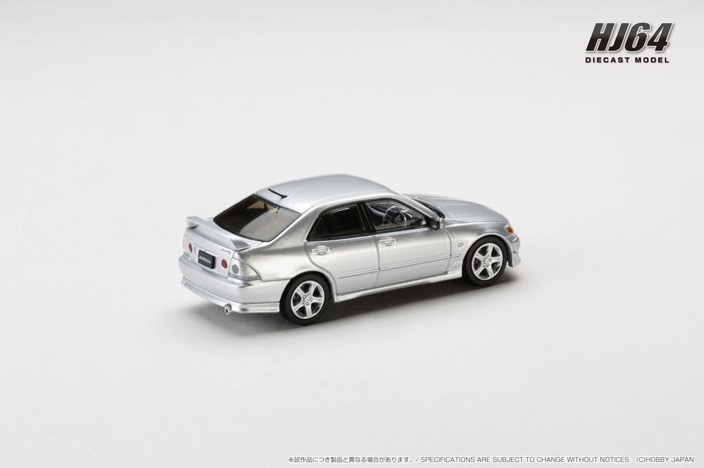 scale Toyota Altezza RS200 1998 with factory silver metallic 1/64 (E10) options,