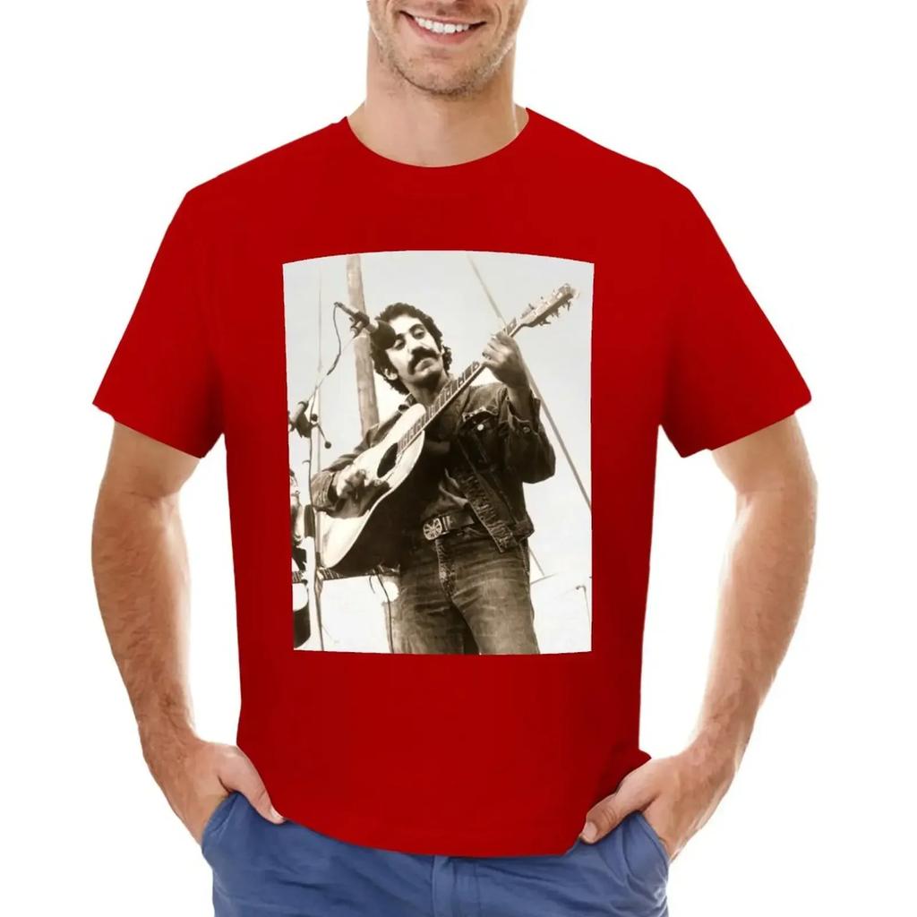 Jim Croce Folk 1960er Jahre, 1960er Jahre Jim Croce Folk T-Shirt übergroß kundenspezifisch Kurzarm-T-Shirt Herren