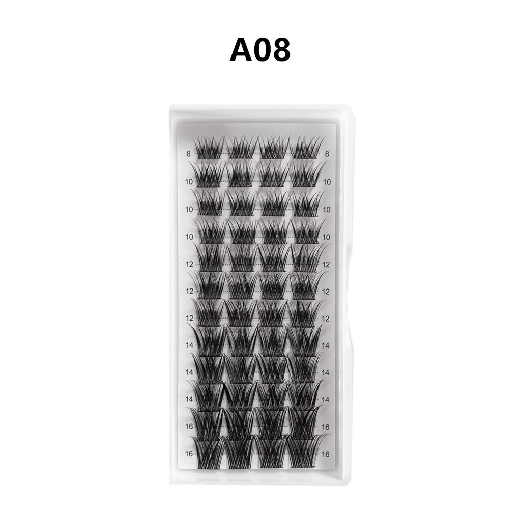 Natural Soft Self-Grafting Single-Cluster Segmented False Eyelashes Diy Eyelashes