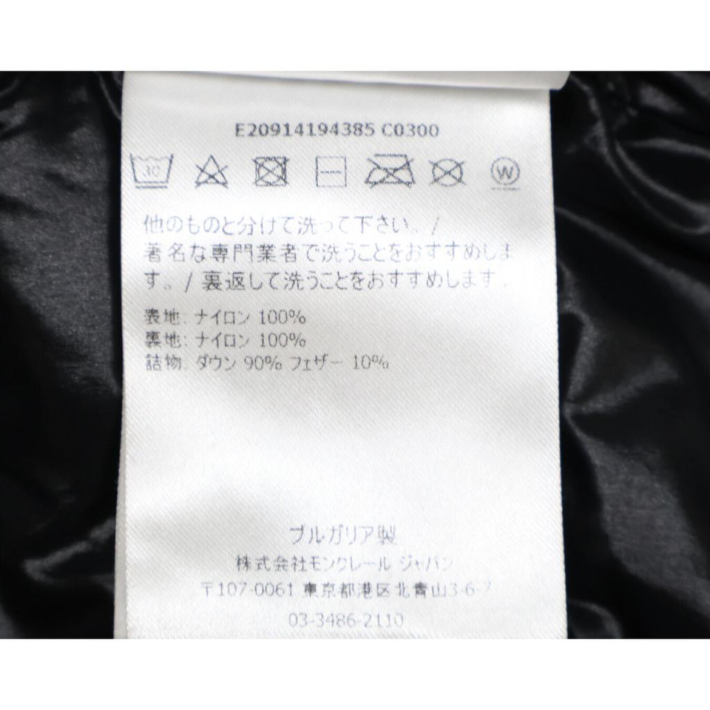 Moncler MONTCLA GIUBBOTTO Wewnętrzne logo haftowane linia bluza z kapturem kurtka puchowa 0 czarnyUżywany