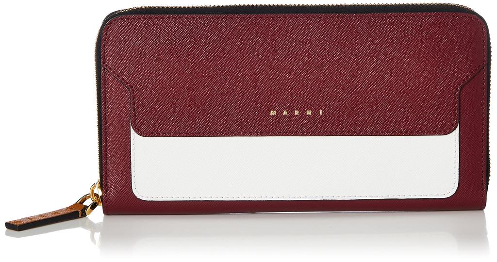 Marni Long Wallet PFMOE11U23LV520 in Deep Women's Red/Lily White/Dijon/(Dune) [Used]
