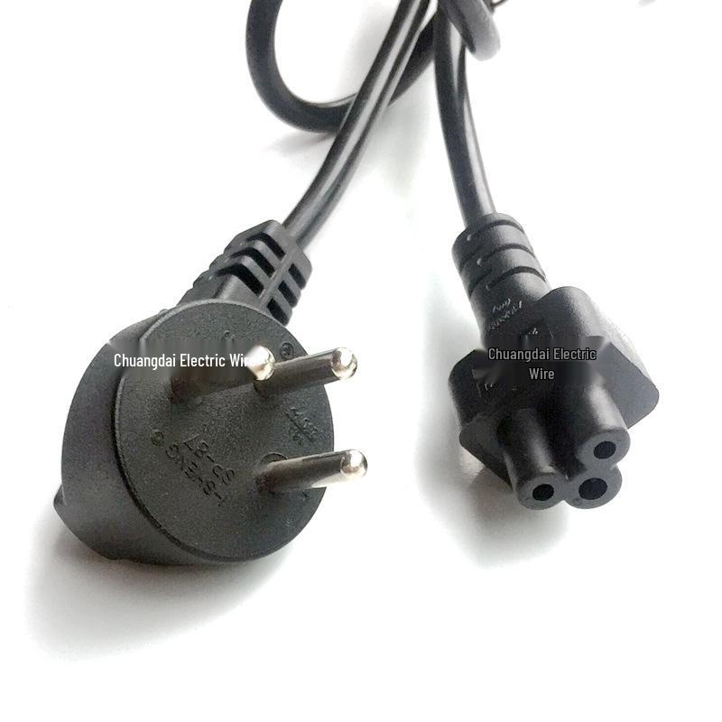 SII Israel Power Cord: Three-Pin Clover Leaf & Two-Pin Figure-Eight Connectors