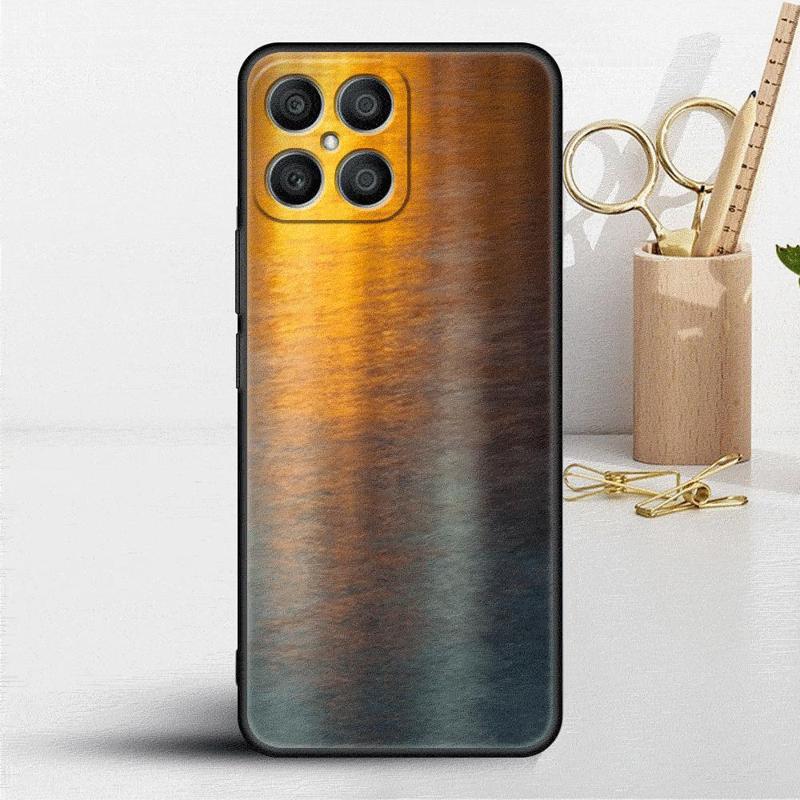 Dark Brushed Metal Texture Cool Print Case For Honor X8 X8a 90 X9a 8X 70 50 20 Magic5 Pro 9X P60 P50 Black Soft Phone Funda
