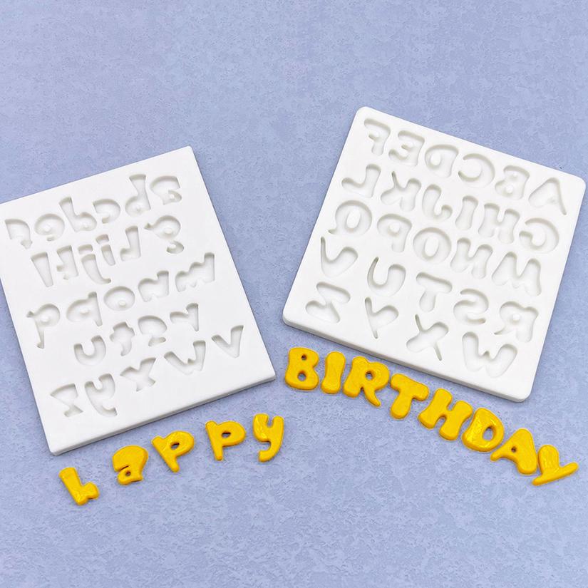Kleinbuchstaben Silikonform Sugarcraft Fondant Kuchen Dekorierwerkzeuge Cupcake Backform
