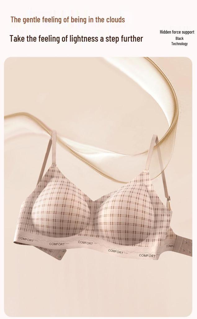 2026 Retro Leopard Print Seamless Push-Up Bra for Small Busts
