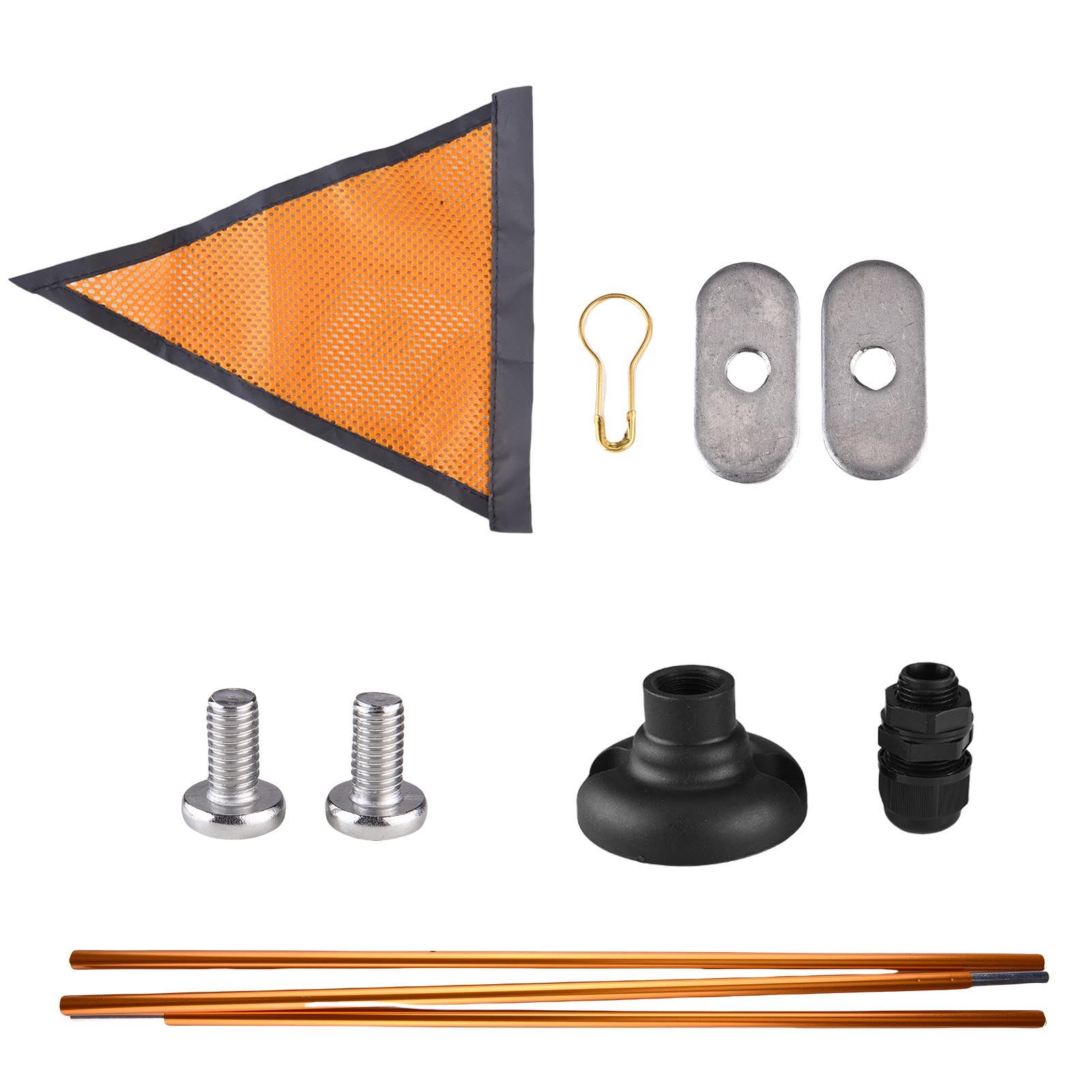 

Флаг безопасности для каяка в форме треугольника с основанием для крепления на шест, высокой видимости, для рыбалки с лодки, предупреждающий эффект