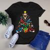 Ice Hockey Christmas Ornament Tree Xmas Gift Men's and Women's T-shirts