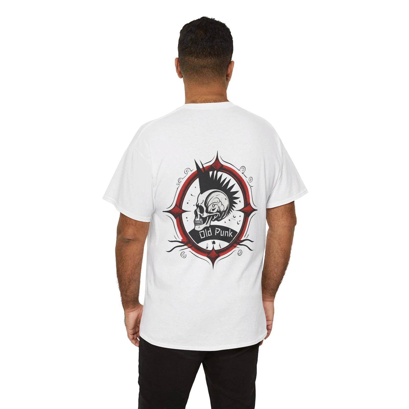 Old Punk Logo Old School Hardcore Heavy Cotton Tee 2XL