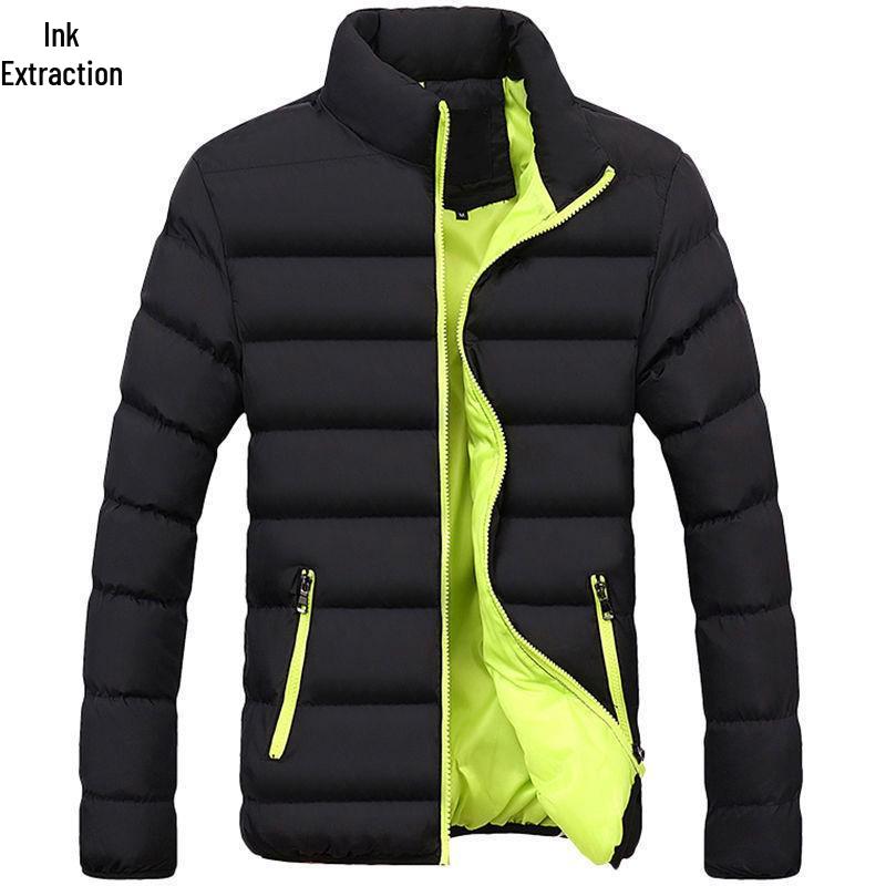 Men's Korean Style Short Velvet Winter Cotton Coat