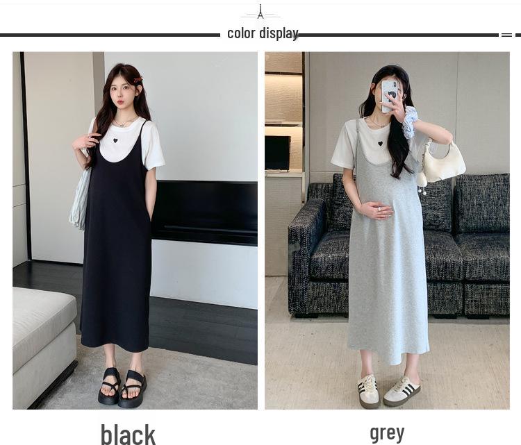Maternity Summer 2026 Plus Size Loose Two-Piece Set