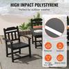 7 Pieces Patio Dining Set, Outdoor Rectangle Furniture Table and Chairs Set, All Weather Garden Furniture Table Sets, HIPS Patio Conversation Set, For