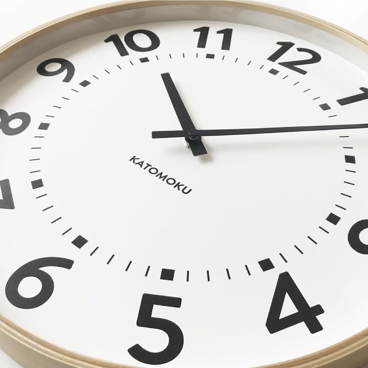 KATOMOKU Plywood Clock 17 Natural Wall Clock Sweep Movement Diameter 36cm km-106NA (Quartz Clock)