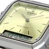 Casio Ana-Digi Vintage Series Quartz Watch AQ-230A-9AMQY Unisex Dual Time Lime Yellow