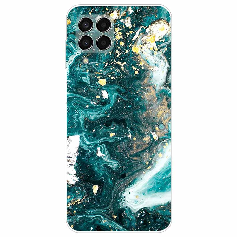 Hülle für Samsung M33 Hülle Marmor Weiches TPU Silikon Handyhüllen für Samsung Galaxy M53 5G Hülle Klarer Bumper M 33 53 Schutz