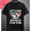 Unisex Funny Ultra Marathon Runner Graphic Tshirt Its How Fast You Run Slogan Pure Cotton Short Sleeve Sports Tshirt