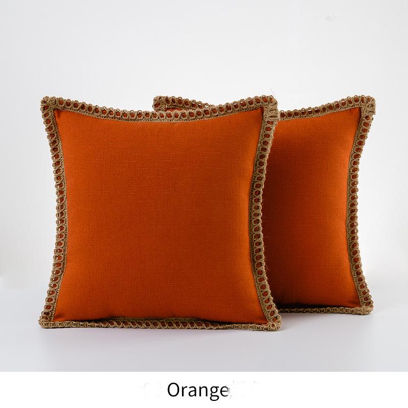 1 buc. Produse de uz casnic, culoare solidă, husă de pernă, sub bumbac, lenjerie, huse de pernă, huse de pernă, pânză de pânză, margini croite