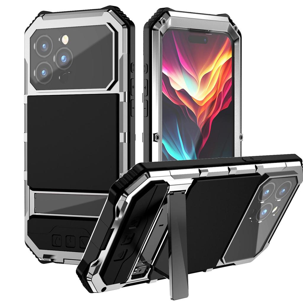 IPhone15pro Μεταλλικό Πλαίσιο Προστατευτικό Κάλυμμα - Εξωτερική Αντικραδασμική Θήκη για Apple 15. Κατάλληλο για διασυνοριακή χρήση.