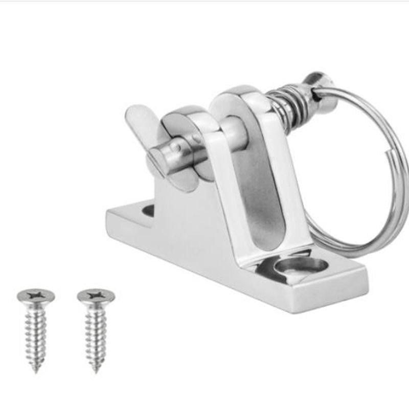 90 Degree SS316 Boat Bimini Top Deck Hinge with quick release pin Marine Kayak     Canoe Boat Cover Bimini Sprayhood