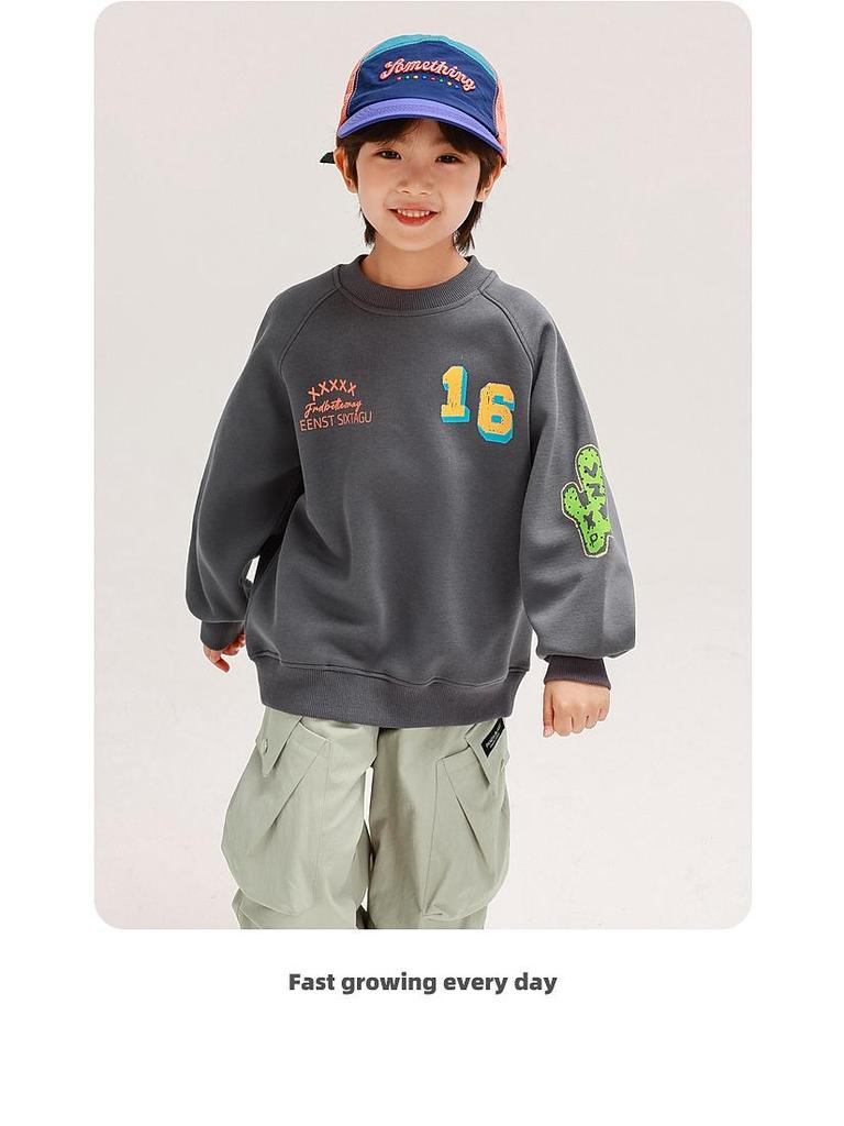 Boys' Autumn 2025 Long Sleeve Casual Sweatshirt