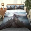 Twin Size Bedding 3D Duvet Cover Set for Children Building Castles 3pcs Luxury Bedding Bed Single Quilt Cover Queen King