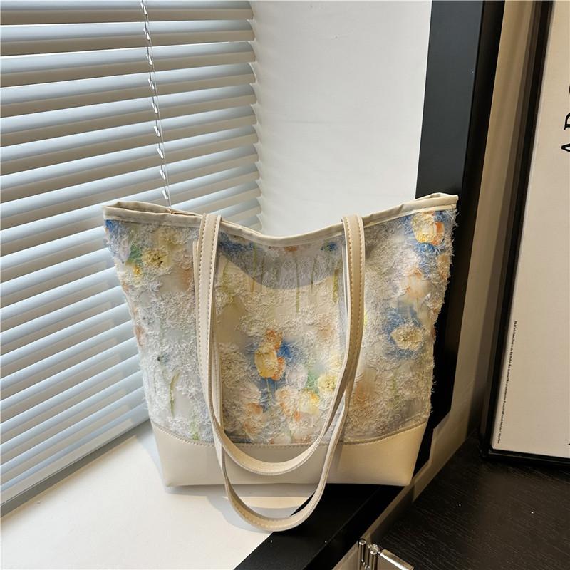 Beautiful Trend Casual Large Capacity Versatile Sweet Gentle Temperament Student Class Commute Shoulder Armpit Bag