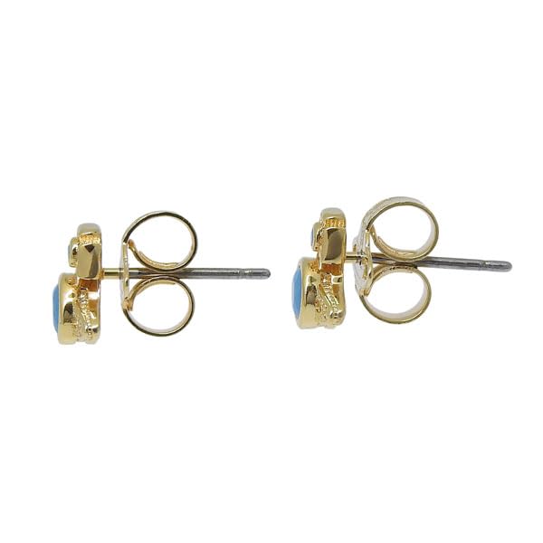Vivienne Westwood London Orb Used Earrings, Gold-Blue, Women's, 6201022002R702,