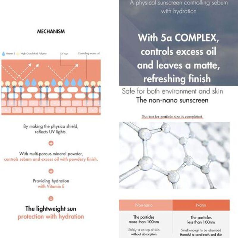 [Dr.Ceuracle] *renewal* 5a Control No-Sebum Sun Lotion 50ml