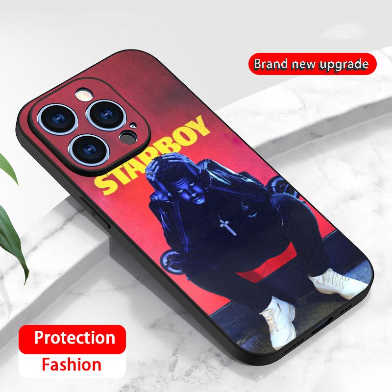 

Fashion cool weeknd poster singer Phone Case For iPhone 17 16 16e 15 14 13 12 Plus Mini Pro Max Soft black Shockproof Cover iPhone 16 Plus