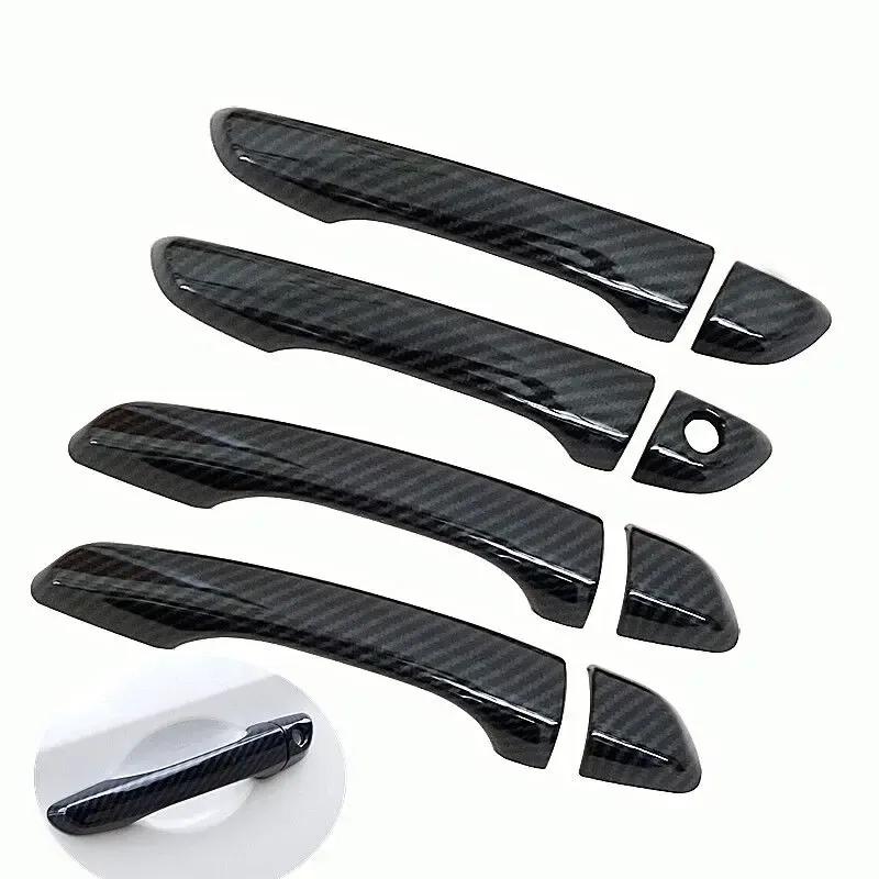 Door Handle Cover For Peugeot 408 Peugeot 308 308sw t9 2016- Chrome Carbon Fiber Car Trim Sticker Car Styling Accessories
