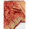 This beautiful saree is elegantly decorated with gorgeous Solid Jacquard weave that gives a perfect look to the outfit.