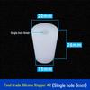 Hole-Punched Food Grade Silicone Stopper for Test Tubes, Bottles, and Water Pipes.