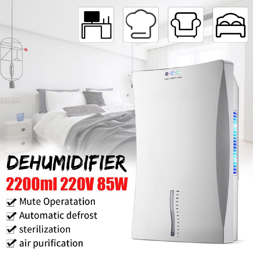 2200ml Dehumidifier Moisture Absorber Indoor Dehumidifier Basement Moisture Absorber Mute Timing External Water Pipe