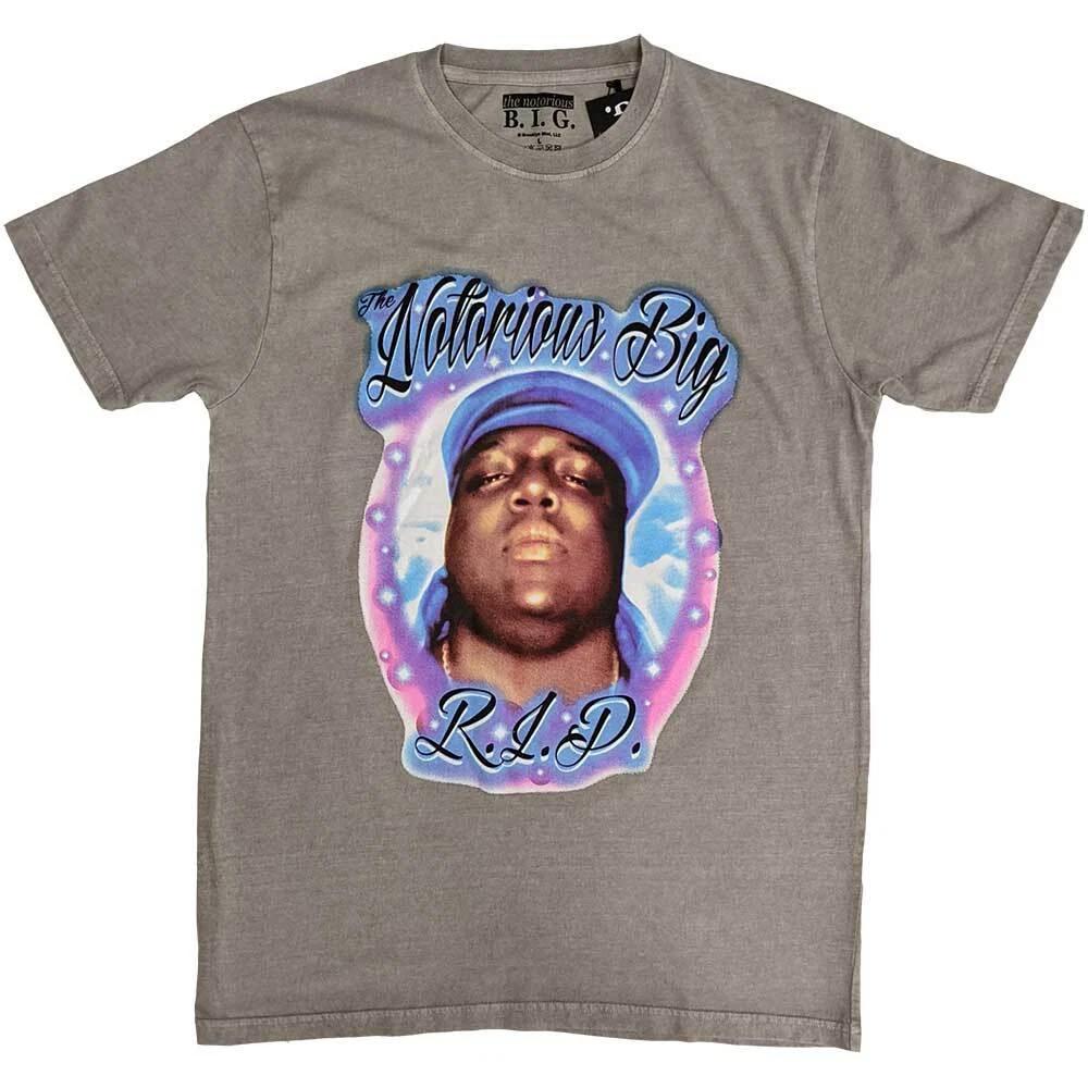 Biggie Smalls Unisex T-Shirt: RIP Airbrush (Medium) XL